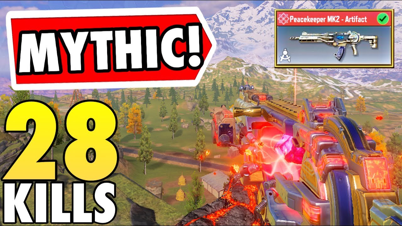 *NEW* MYTHIC PEACEKEEPER ARTIFACT + MAGMAGEDDON GAMEPLAY IN CALL OF DUTY MOBILE BATTLE ROYALE!