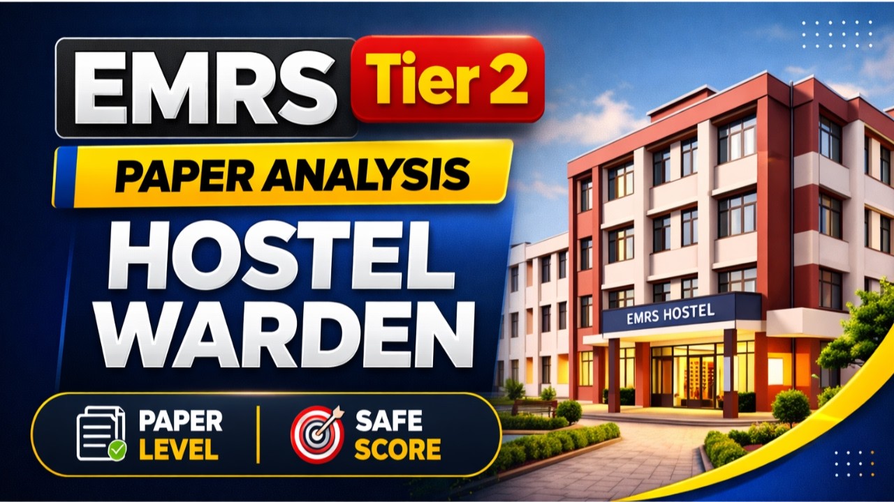 🔥 EMRS Tier 2 Hostel Warden Exam Analysis 2026 | Paper Pattern | Real Difficulty Level Revealed!