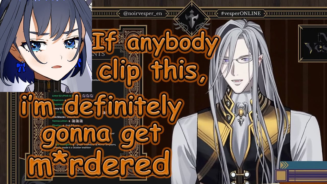 [ Holostars ] Vesper Noir talk about sandwich and Kronii [EngSub]