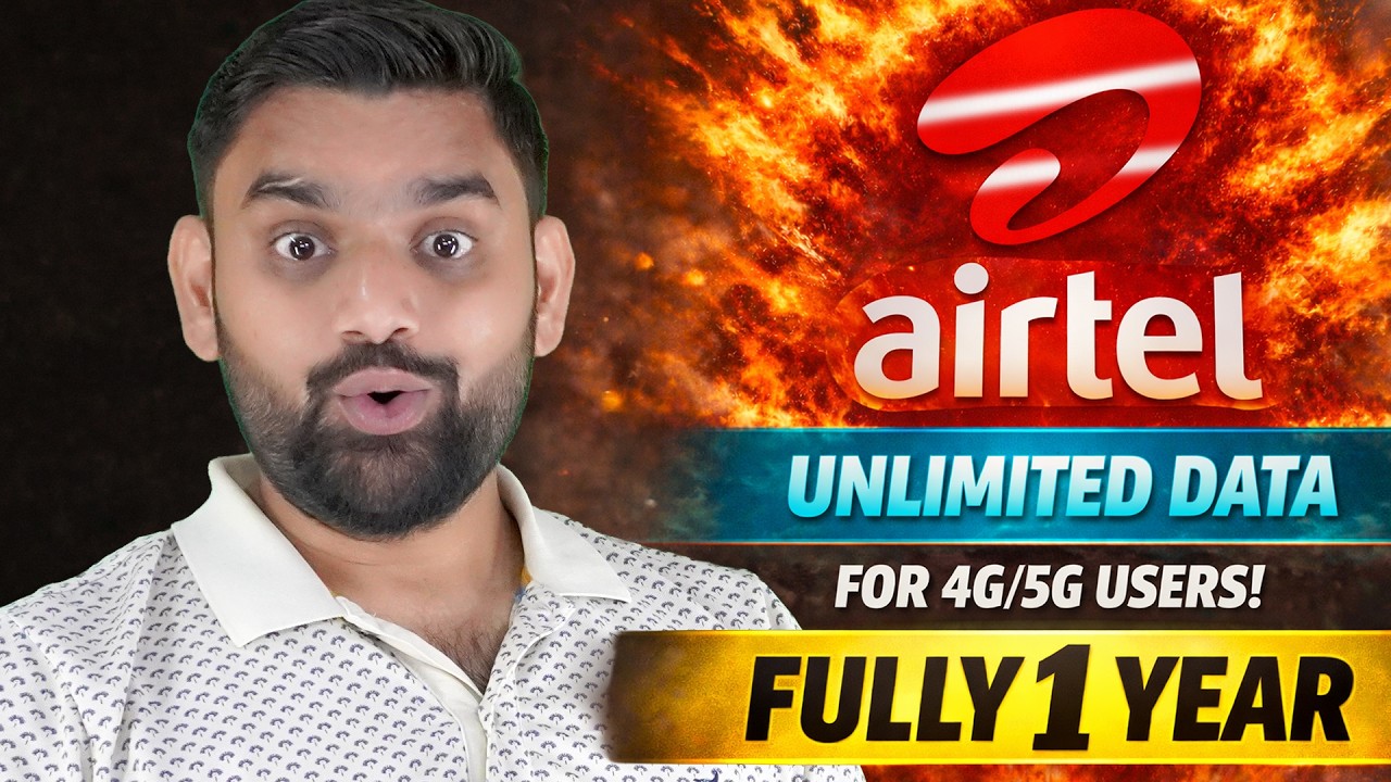 Airtel New Unlimited 4G/5G Data | 365 Days Validity | Jio & VI Shocked! | Airtel ₹4099 Plan Details
