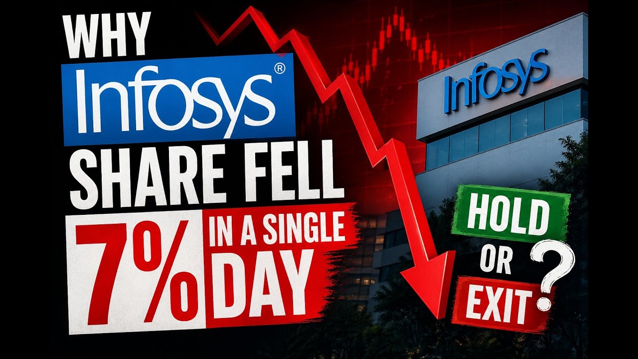 Infosys Share Fell 7% 😱 | Detailed Analysis 🔍 | HOLD or EXIT? | Infosys Results Explained