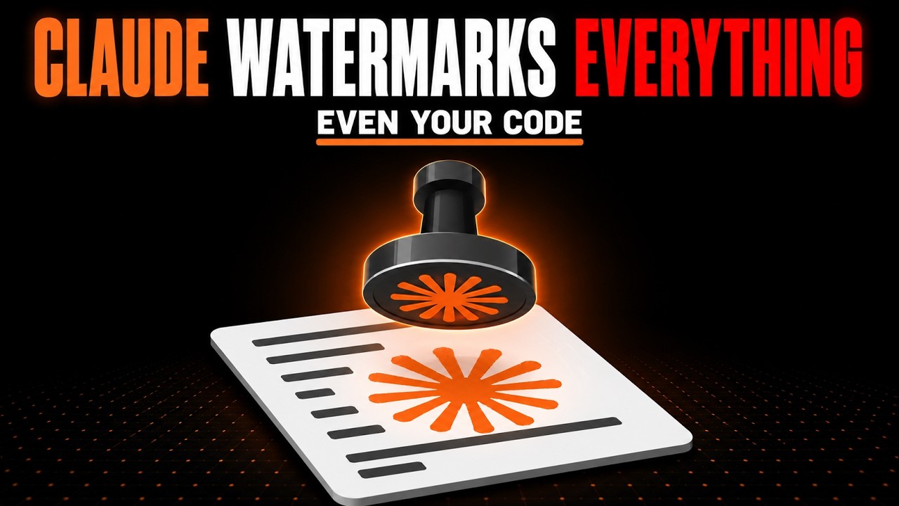 Claude Watermarks Everything You Generate Now