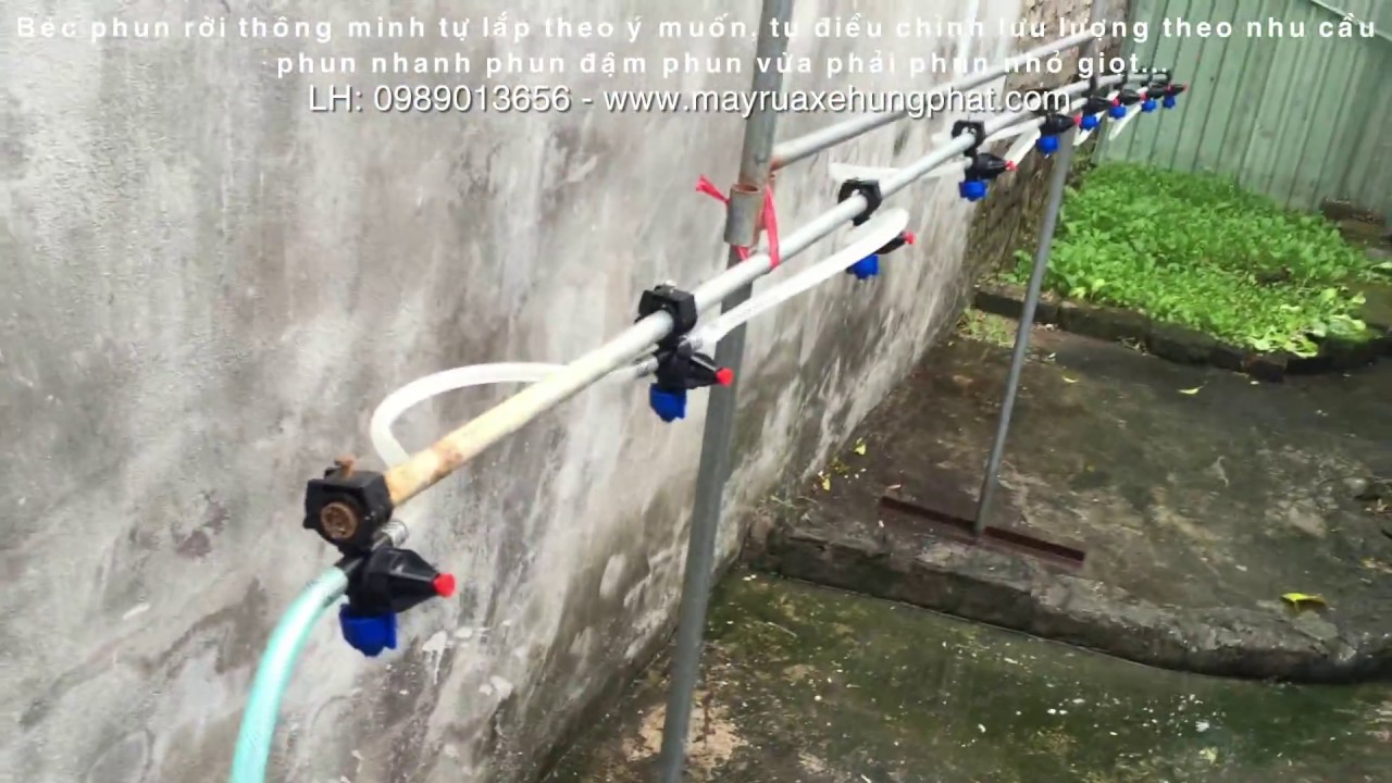 Bec phun rời th&ocirc;ng minh, tự lắp theo &yacute; muốn, tự điều chỉnh lưu lượng theo nhu cầu