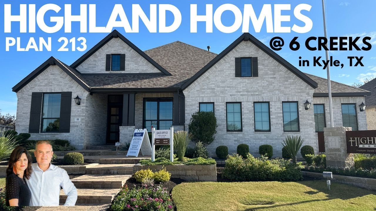 Highland Homes | Plan 213 @ 6 Creeks in Kyle, Tx. | 2792 SF+ | 4 Bed | 3.5 Bath | 3 car garage