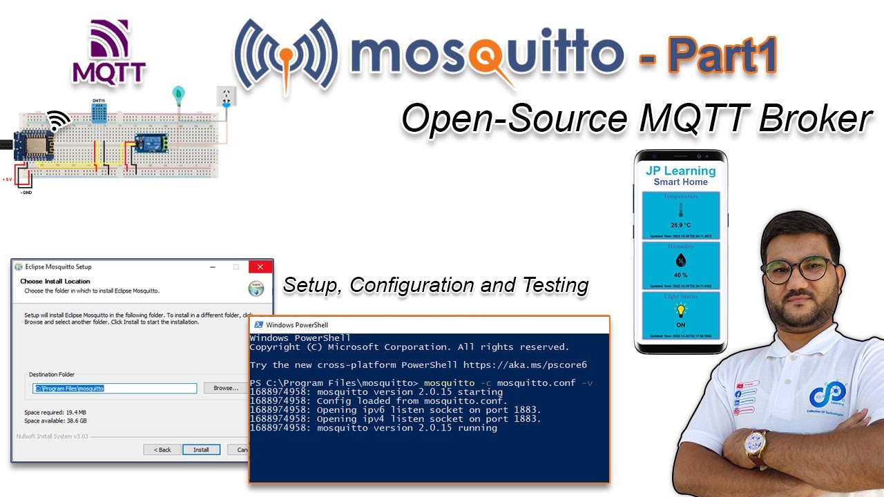 Mosquitto | Open-Source MQTT Broker | Setup and Basic Configuration | Part1 | Urdu | Hindi