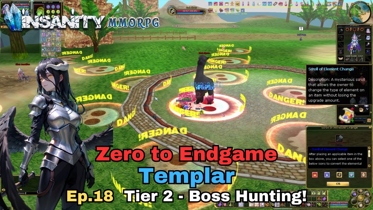 Insanity FlyFF - ZTE Templar Series Ep.18 - Tier 2 - Boss Hunting