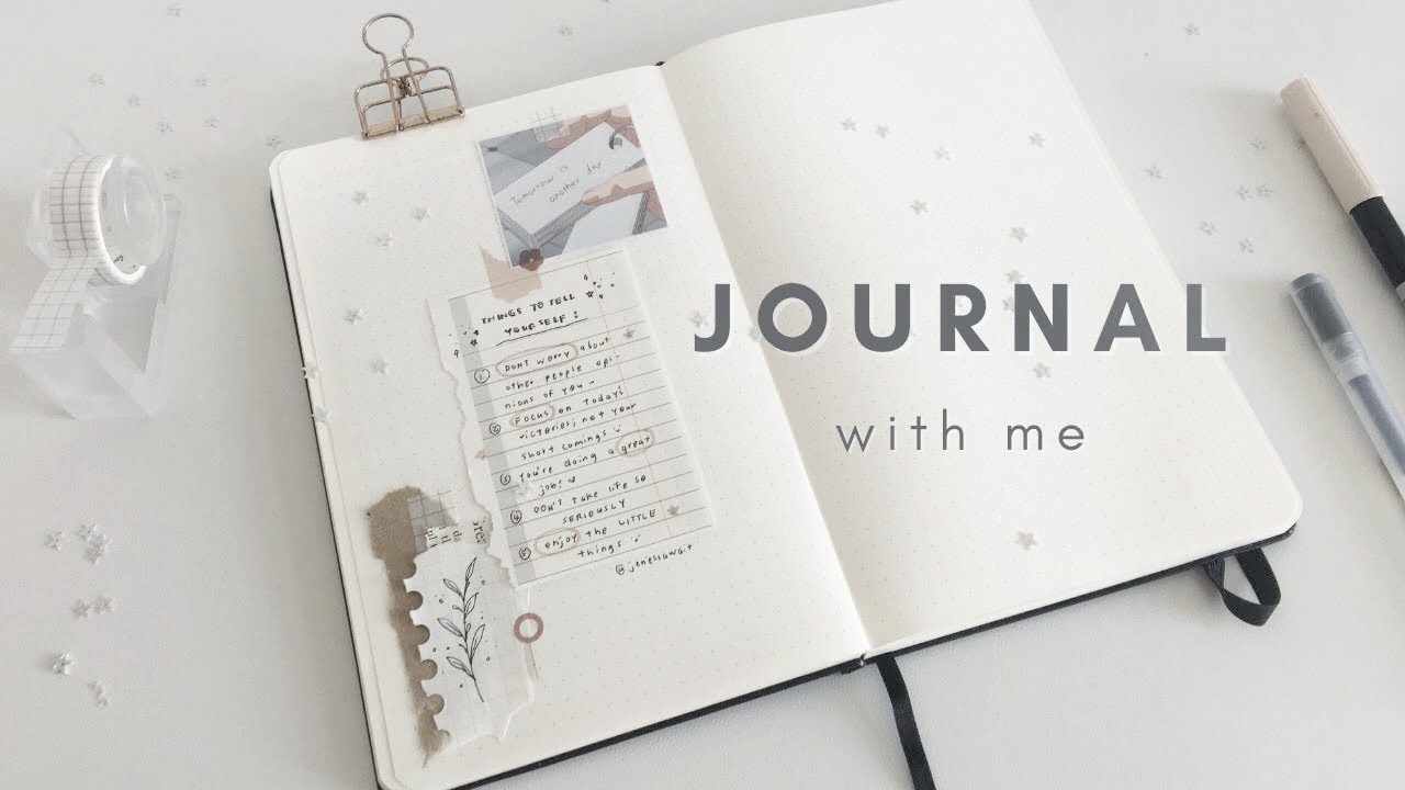 journal with me 📝 #2 | minimal aesthetic 🌷| no music✨