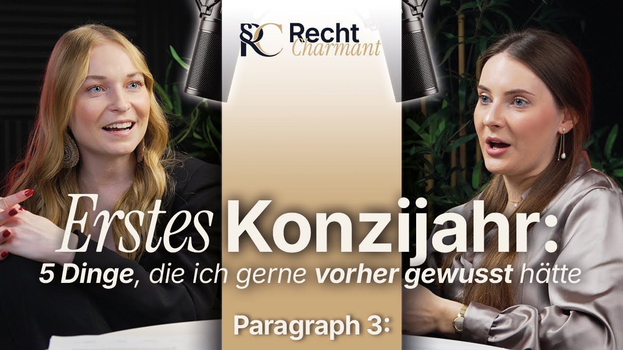 § 3: Erstes Konzijahr: 5 Dinge, die ich gerne vorher gewusst hätte