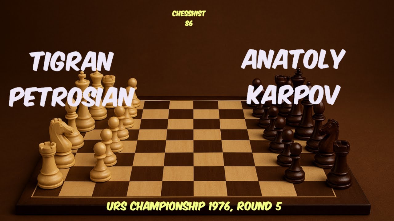 Anatoly Karpov vs Tigran Petrosian (URS Championship 1976, Round 5) #chess