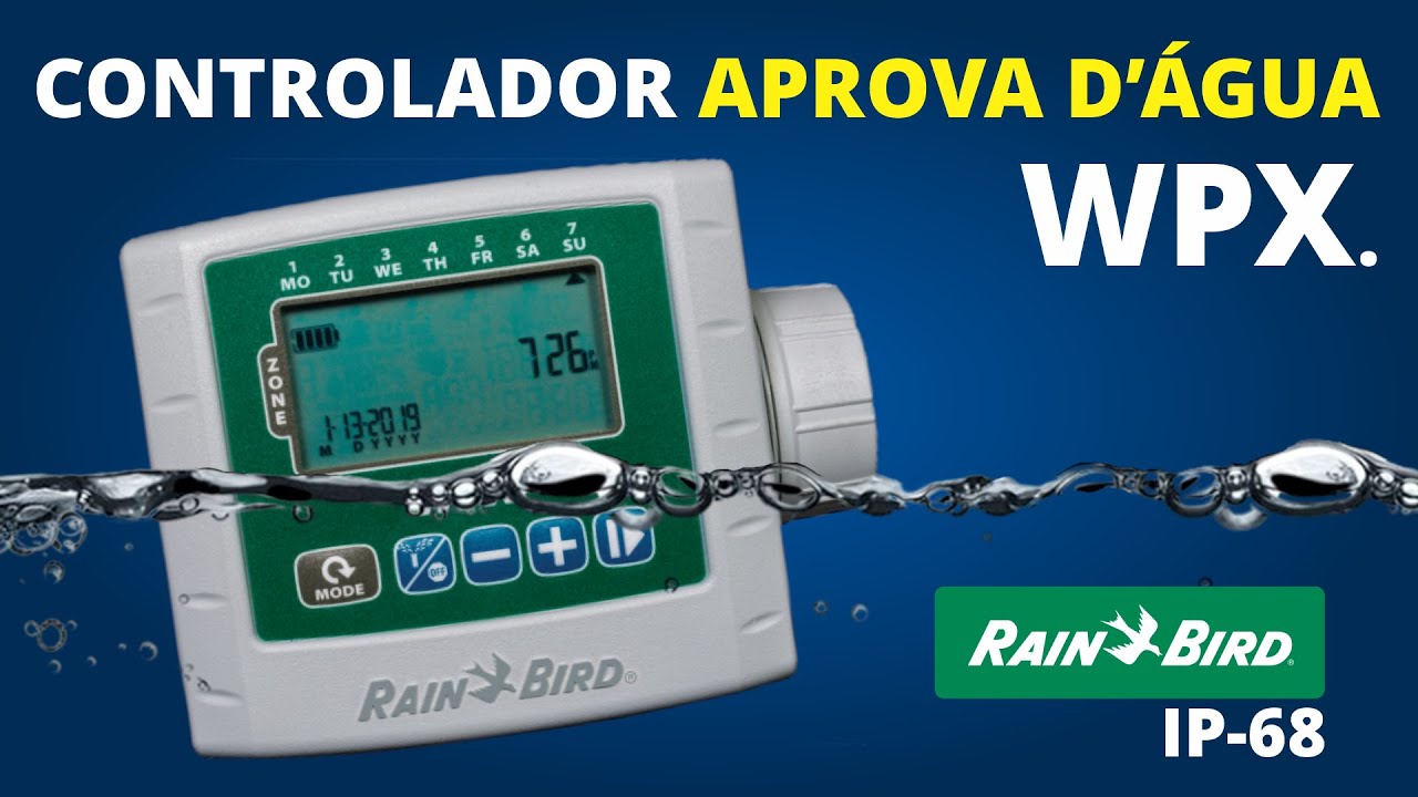 Veja como funciona o controlador WPX Rain Bird a bateria 9V