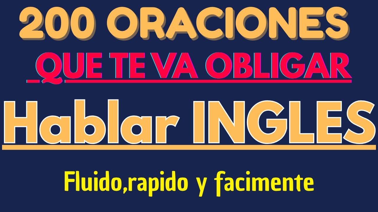 Aprende frases cortas en inglés que usarás todos los días || Curso de ingles para principiantes