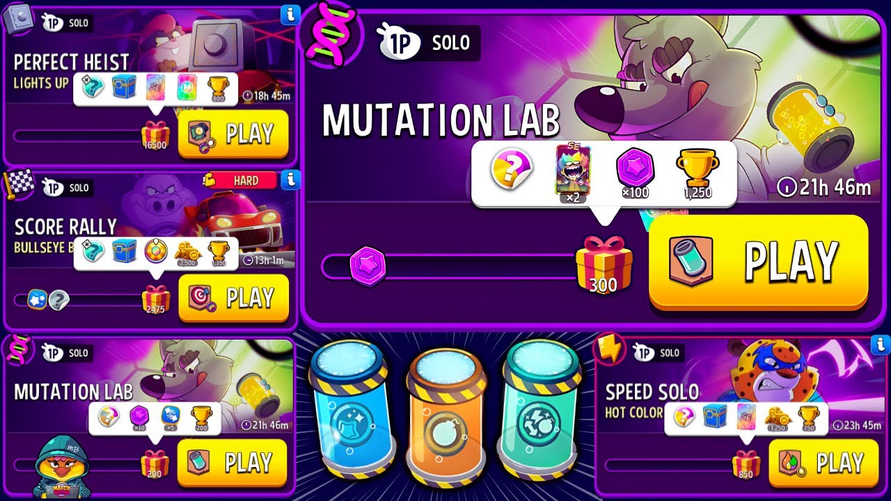 MATCH MASTERS x5 SOLO🔥 Mutation Lab 200 & 300 DNA, HARD Bullseye Bash, Hot Color, Lights Up