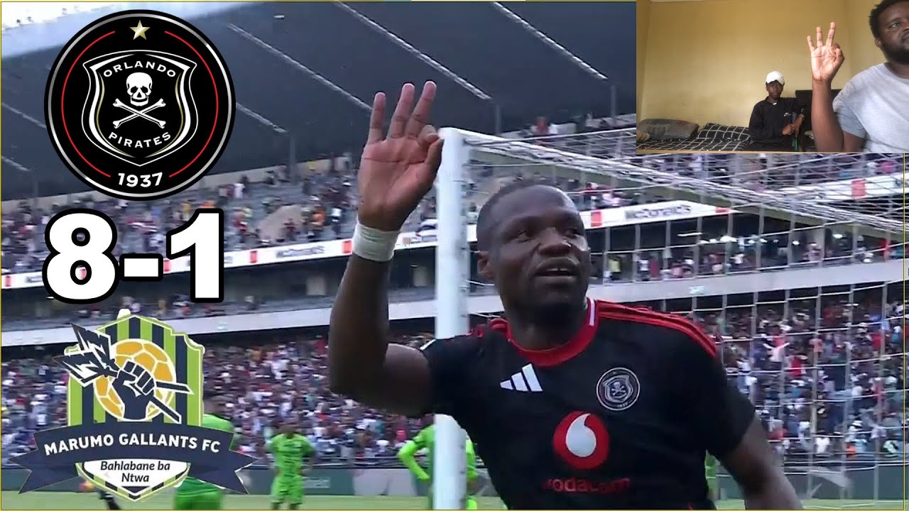 Orlando Pirates vs Marumo Gallants | All Goals | Extended Highlights | (Mabasa Hat-Trick!!!)