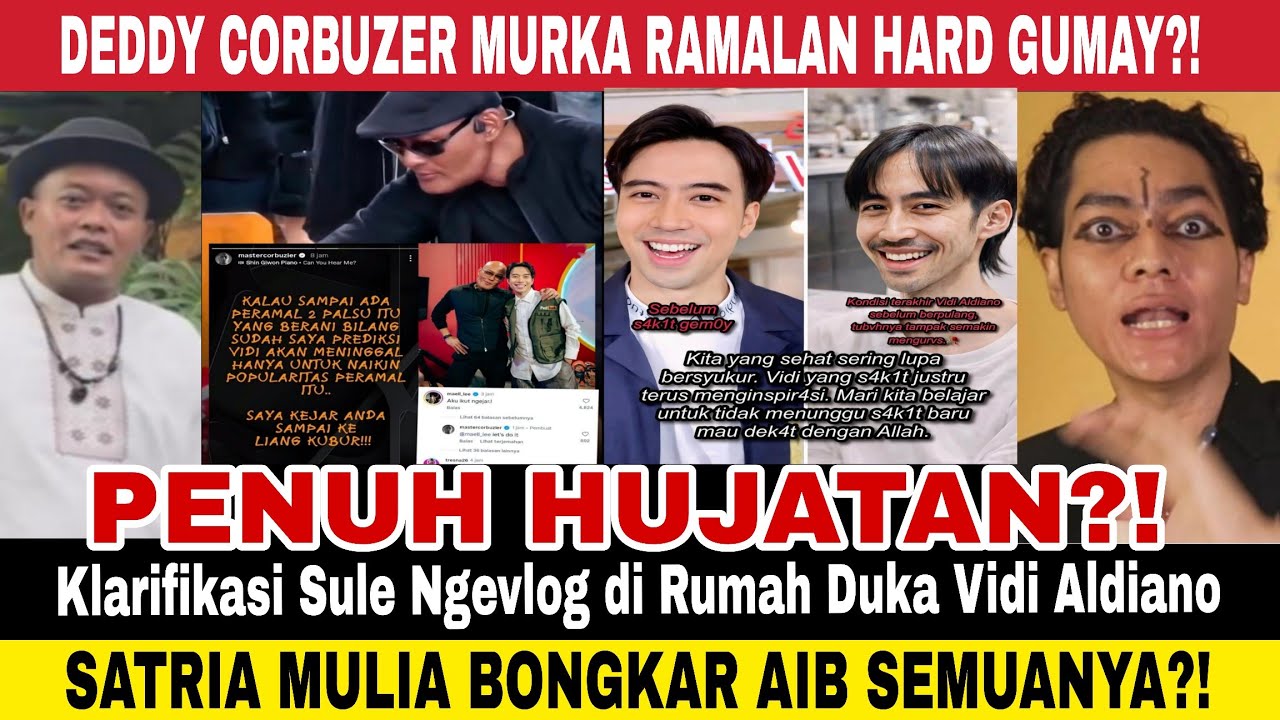 Klarifikasi Sule Ngevlog di Rumah Duka Vidi Aldiano Berujung hujatan, deddy corbuzer satria mulia