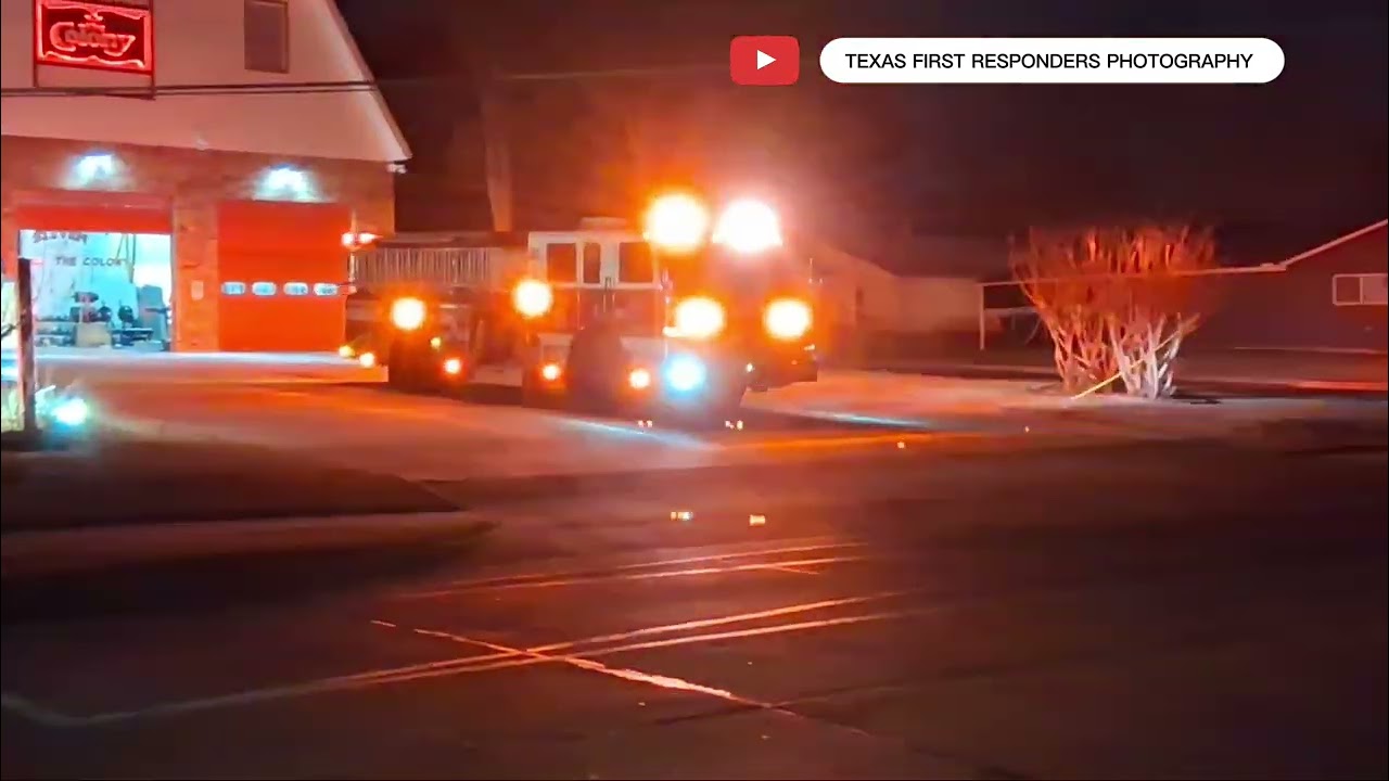 The Colony Fire Engine 11 Responding 