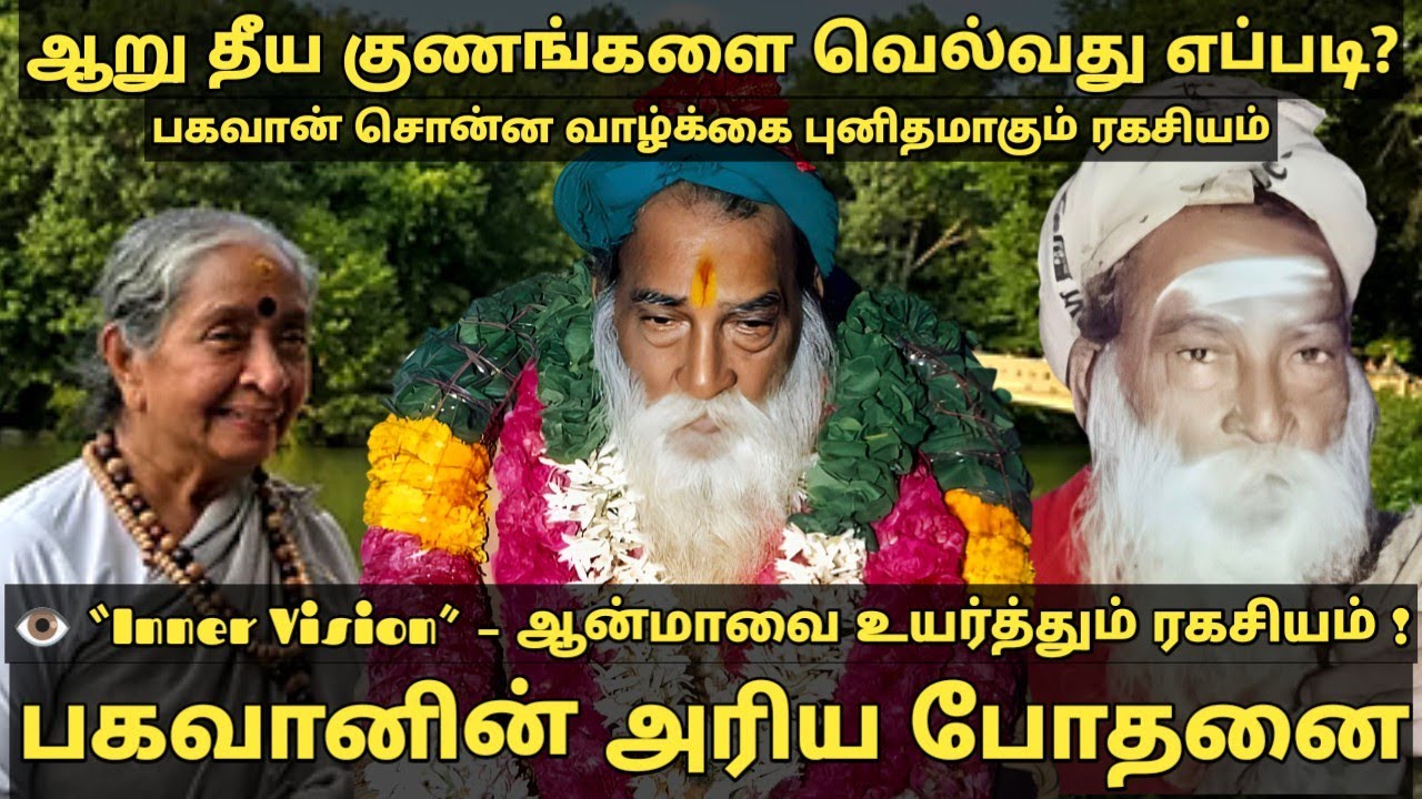 🔥பக்தி, நாமம், உள்நோக்கி பார்வை - வாழ்க்கையை உயர்த்தும் மூன்று விசைகள் - போதனை🔥| Yogi Ramsuratkumar🙏