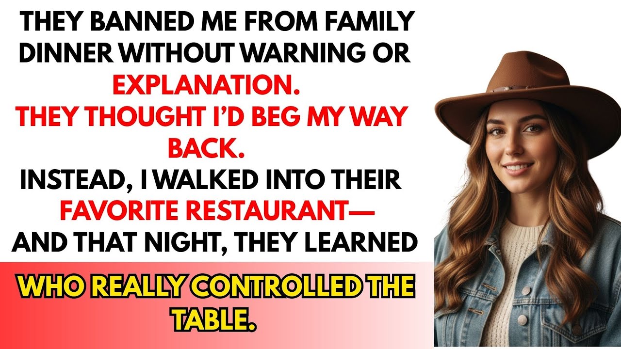 I Was Banned From Family Dinner — What I Did Next Shocked Everyone