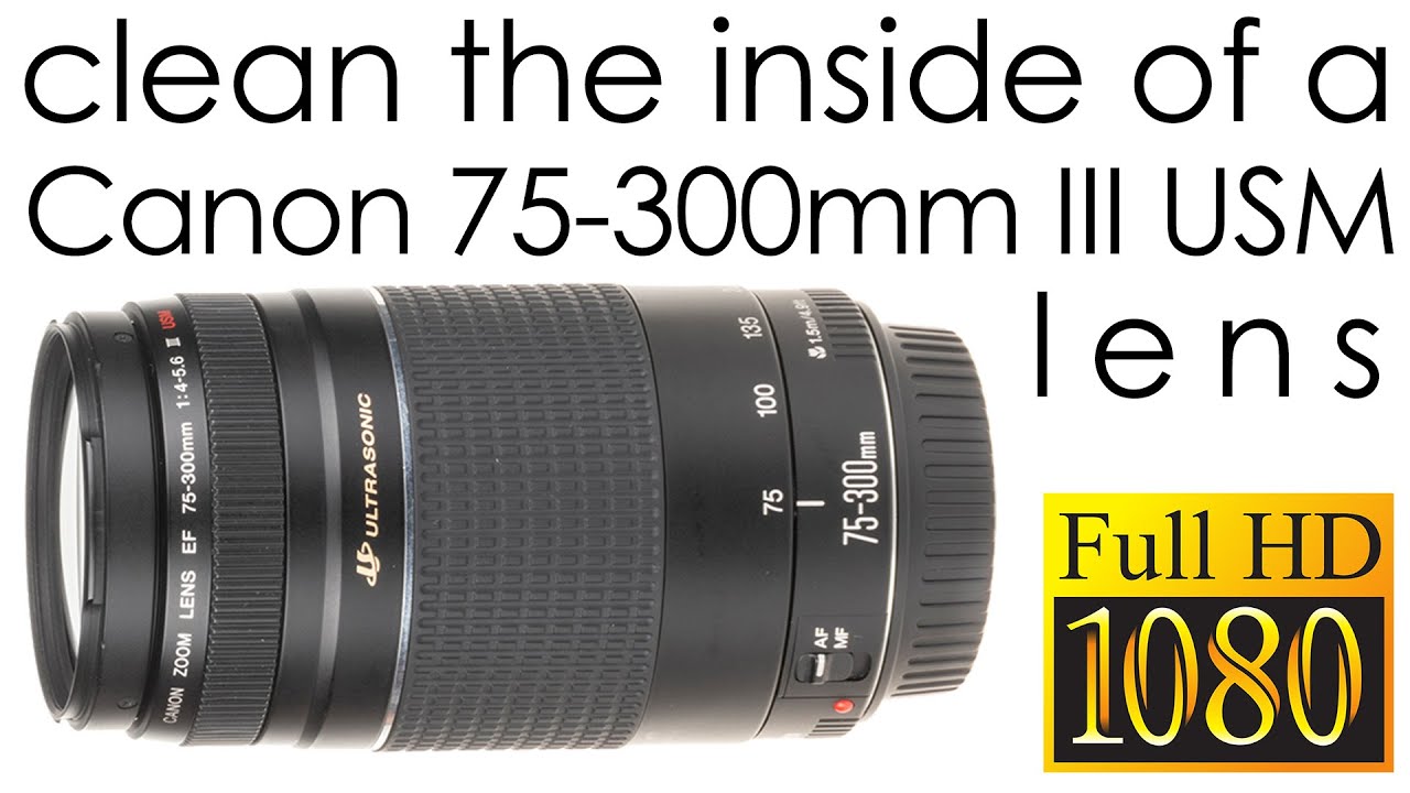 Canon EF 75-300mm f/4-5.6 III USM — как чистить объектив внутри