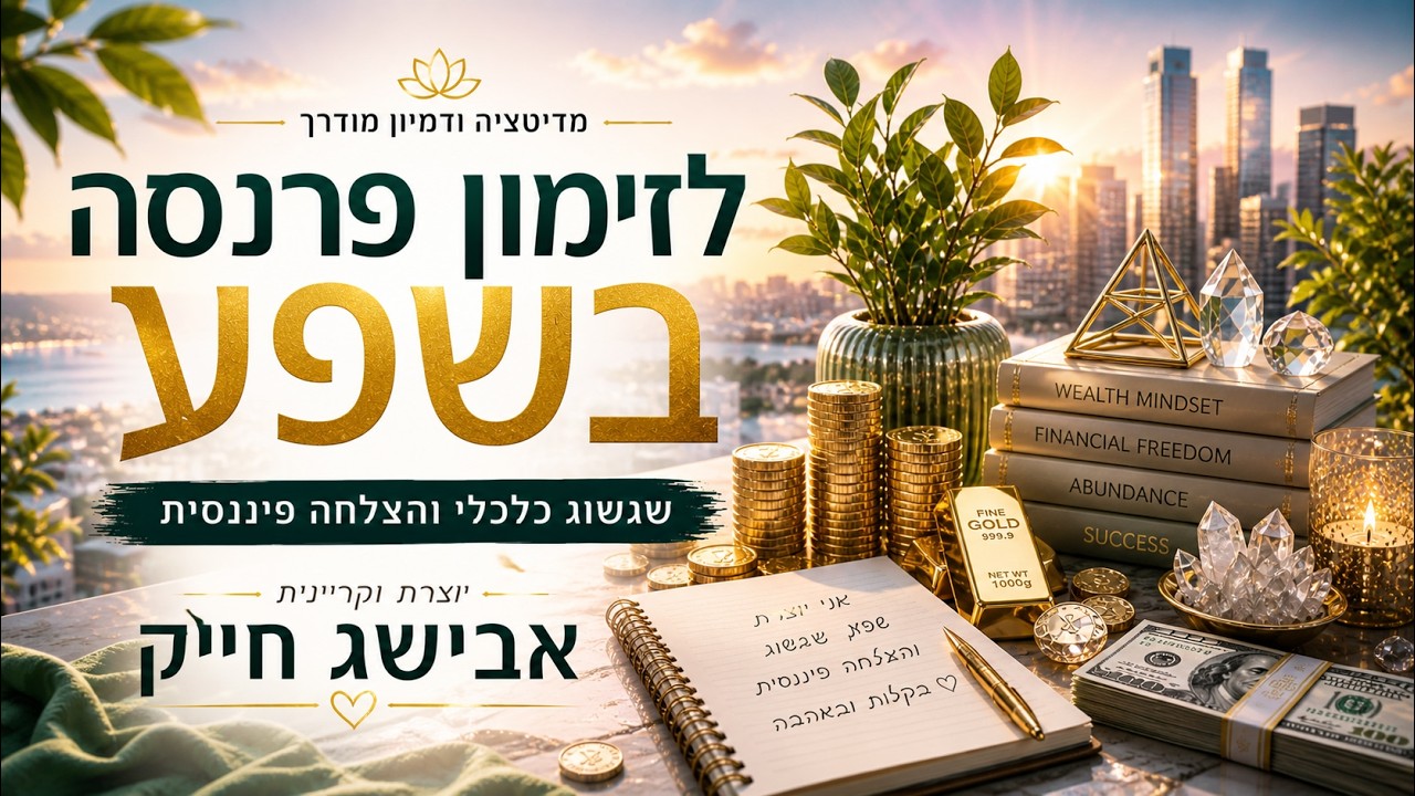 מדיטציה ודמיון מודרך לזימון פרנסה בשפע, שגשוג כלכלי והצלחה פיננסית | יוצרת וקריינית : אבישג חייק