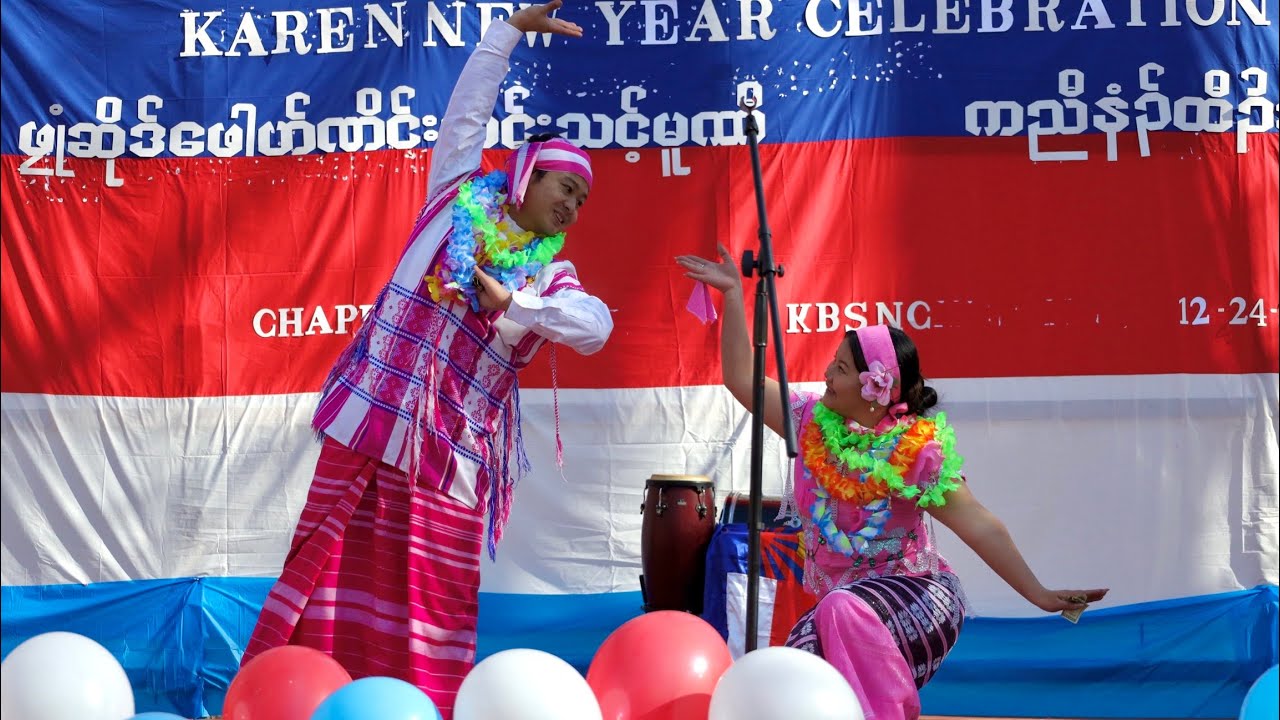 Karen New Year in Chapel Hill, NC 2023- Thar Lay & Mu Plow (Our first performance together)