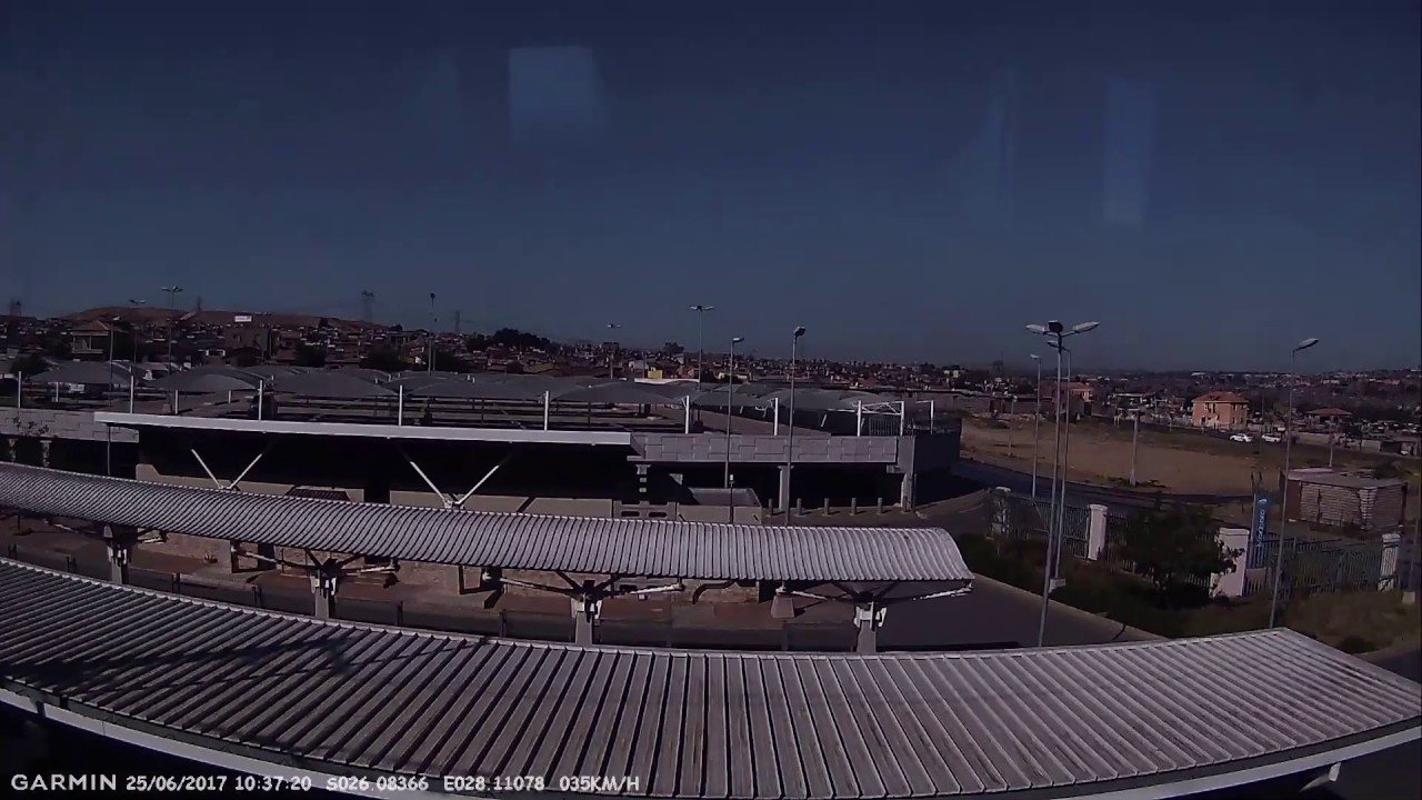 Gautrain Rhodesfield to Sandton with GPS speeds and shows top speed