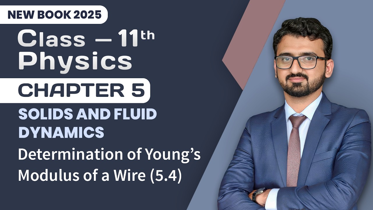 11th Class Physics Chapter 5 | Determination of Youngs Modulus of a Wire | 11th New Book 2025