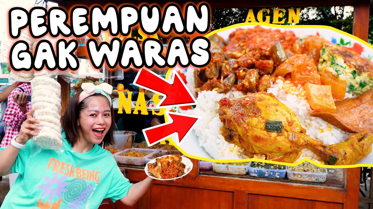 PENJUAL WARTEGNYA PANIK!!! CEWEK INI BISA MAKAN PORSI BAPAK TAKSI…
