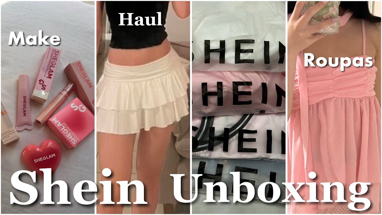 Unboxing compras da shein | haul, maquiagens, beleza.