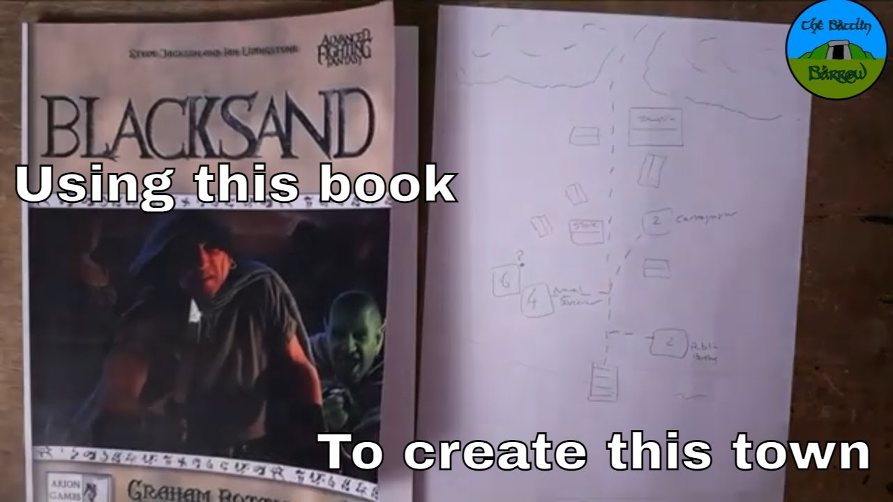 Creating A Settlement For Your Games using Advanced Fighting Fantasy Blacksand!