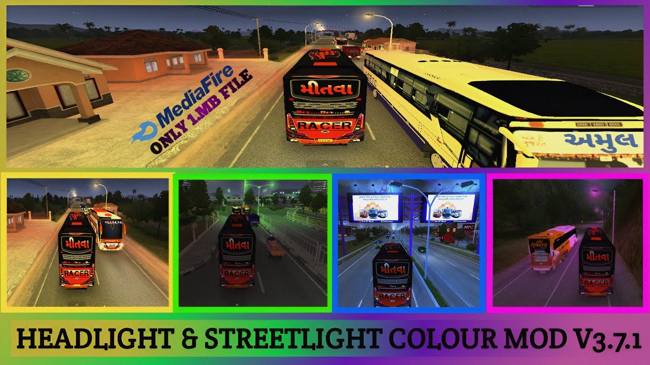 NEW HEADLIGHT & STREET LIGHT 🕯️ V3.7.1( CODE NAME)  FULL TUTORIAL I 🚌 BUS SIMULATOR INDONESIA GAME 🎮