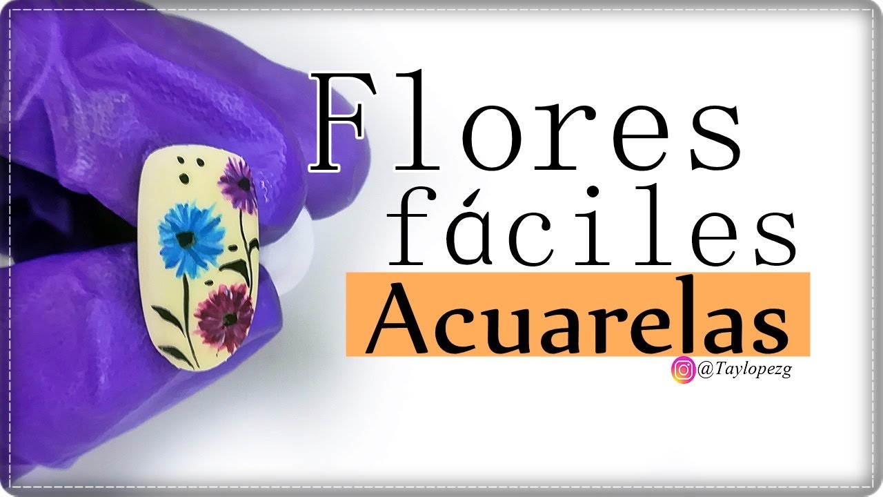 Diseño de FLORES FACILES con ACUARELAS perfectas para PRINCIPIANTES /Designails Tay