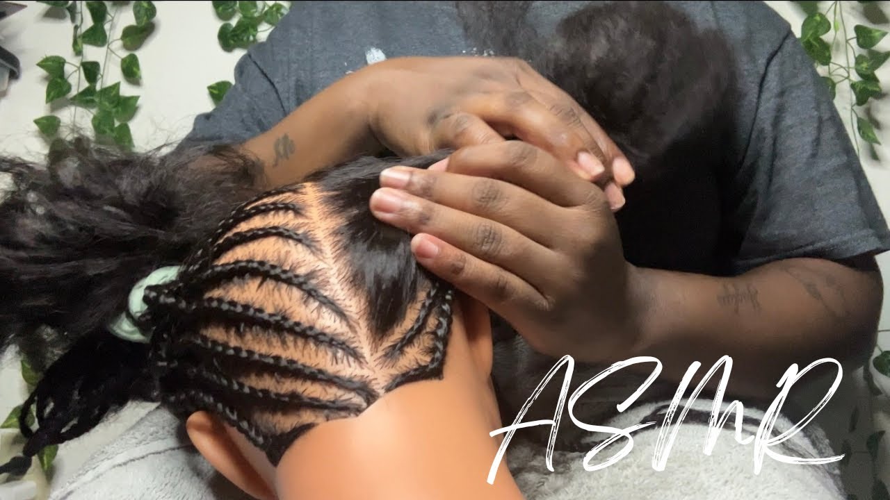 ASMR | 1+ Hour of Hair Braiding | Two Braided Ponytails | Parting & Detangling (No Talking)