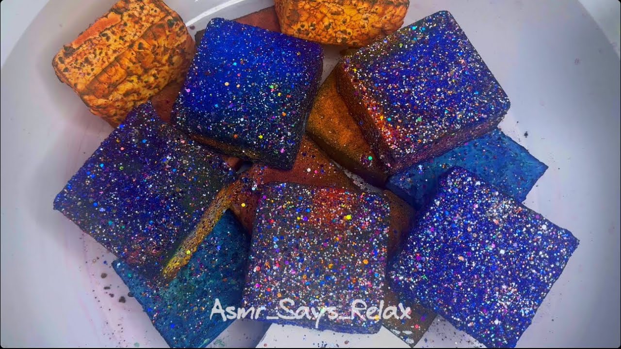 ASMR | Glitter Pasted Dyed Gym Chalk | Soft Reforms