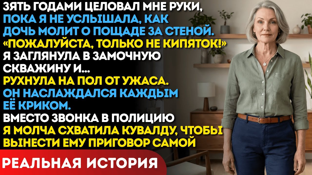 Зять наказывал мою дочь кипятком. Я вышибла их дверь кувалдой в 67 лет