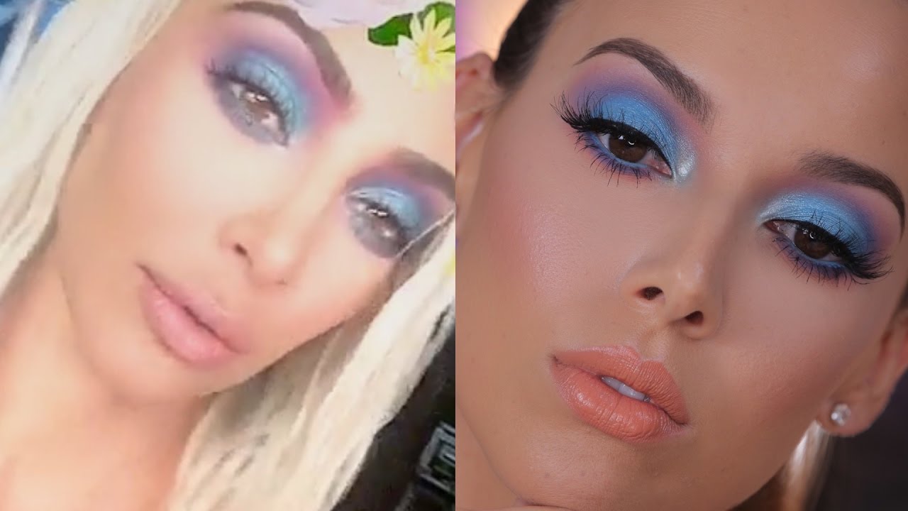 COLORFUL KIM K INSPIRED MAKEUP LOOK | LUSTRELUX