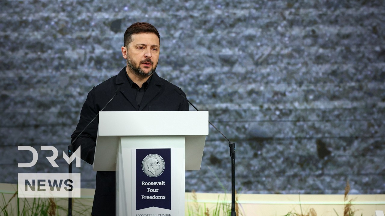 &bdquo;DLA POLEGŁYCH&rdquo;: emocjonalne przem&oacute;wienie Zełenskiego po otrzymaniu Nagrody Czterech Wolności | W...