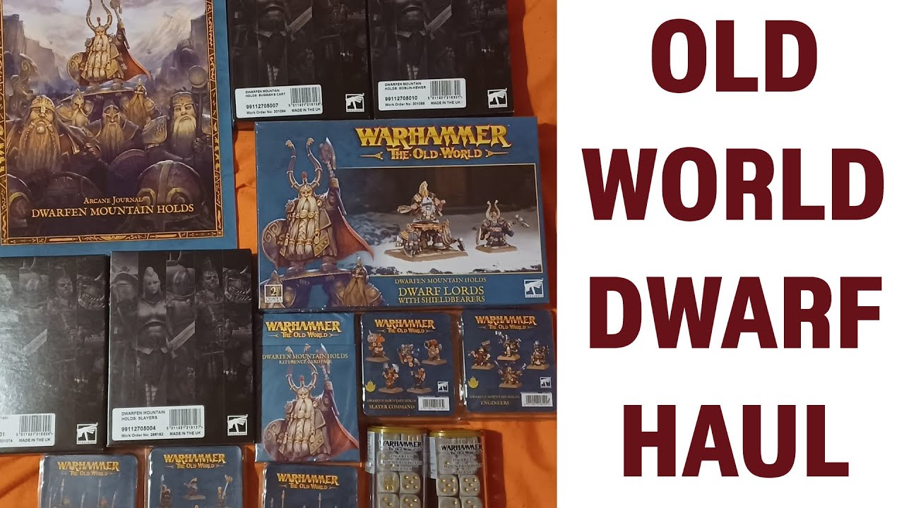 Warhammer The Old World Dwarf Haul