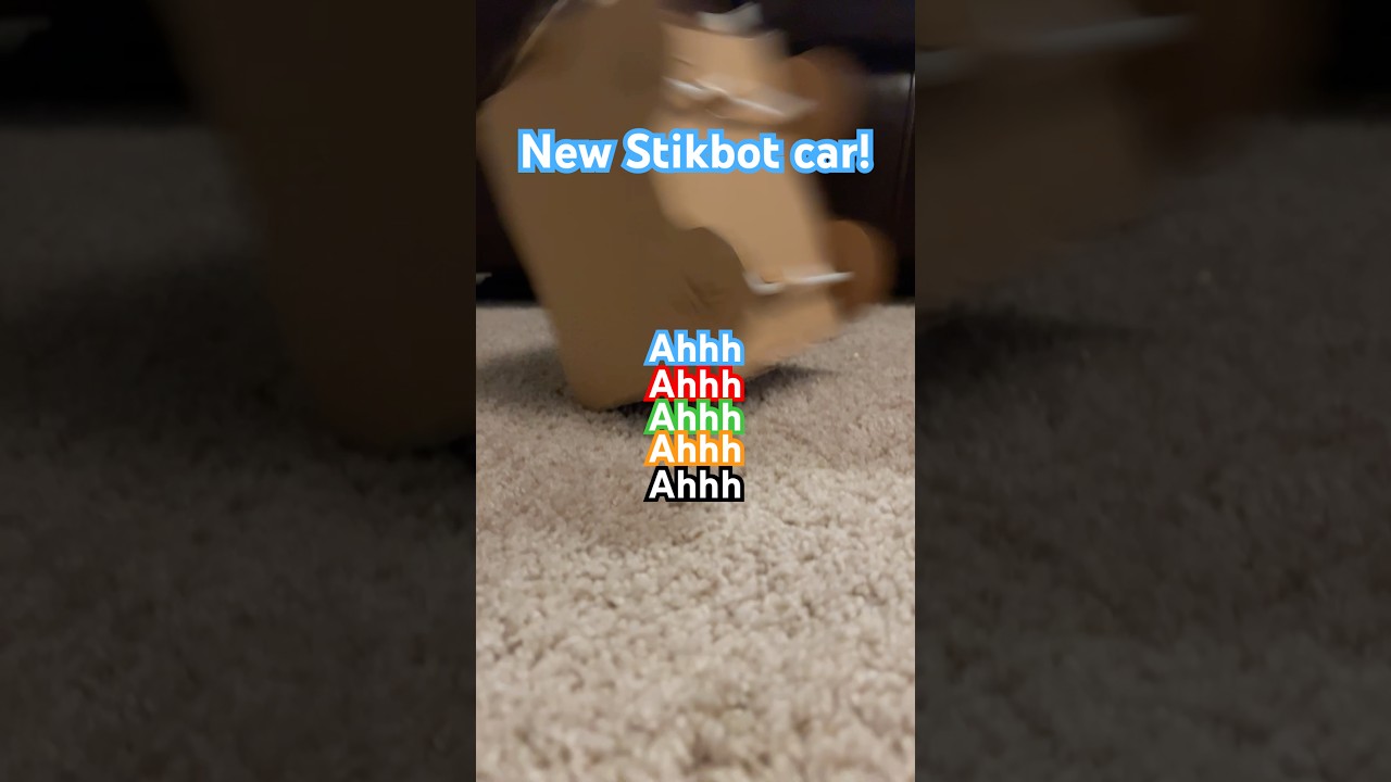 New Stikbot car #sega #sonic #sonicthehedgehog #games #stikbot #cardboard #diy