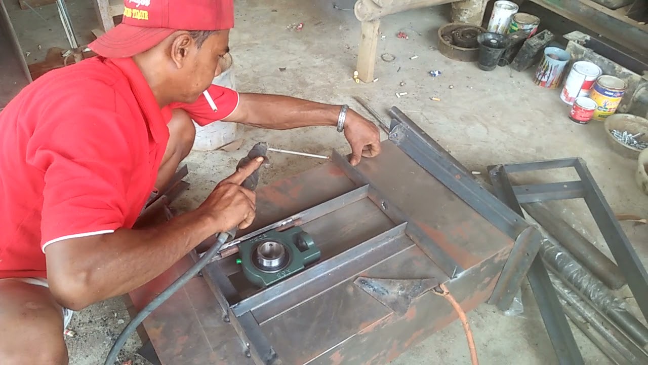 cara pembuatan DUDUKAN klahar / BEARING- bawah (UCT). pd ELIFATOR.