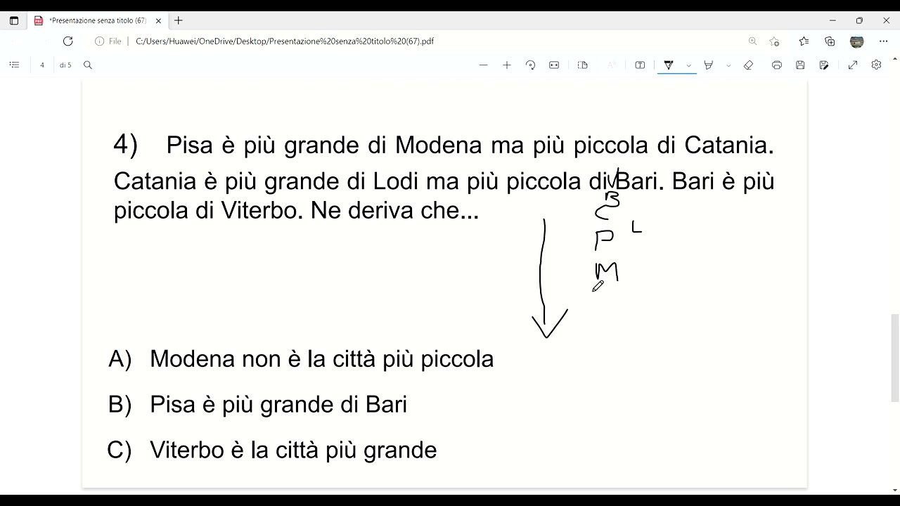 Ragionamento verbale - quiz di logica per vari tipi di concorsi