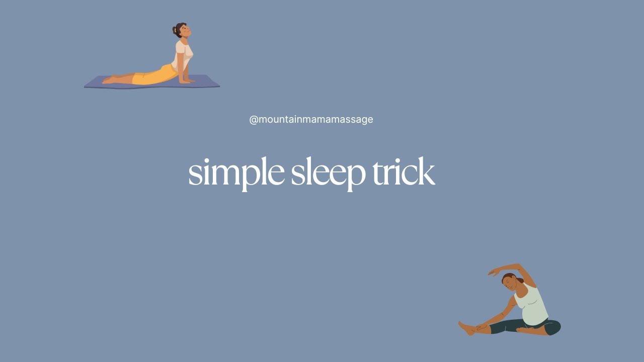 simple sleep hack - 2 minutes. no tools!