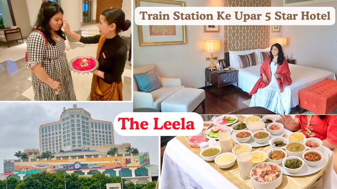 LUXURIOUS EXPERIENCE & ROOM TOUR OF THE LEELA 🔴 HUGE GUJARATI THALI FOOD AT 5 STAR HOTEL GANDHINAGAR