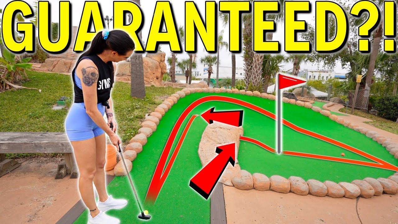 We Both Get SUPER LUCKY Hole In One Bounces at Lost Cavern!