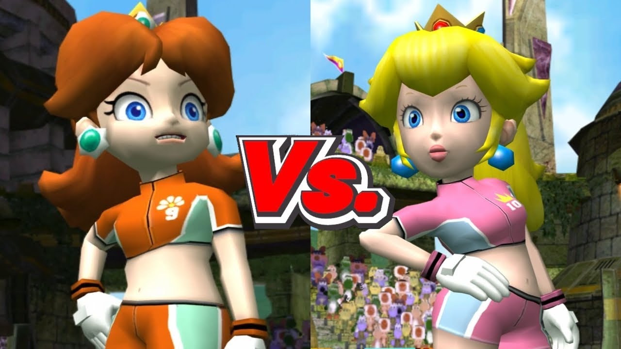 Super Mario Strikers - Daisy/Koopa Troopa Vs. Peach/Koopa Troopa