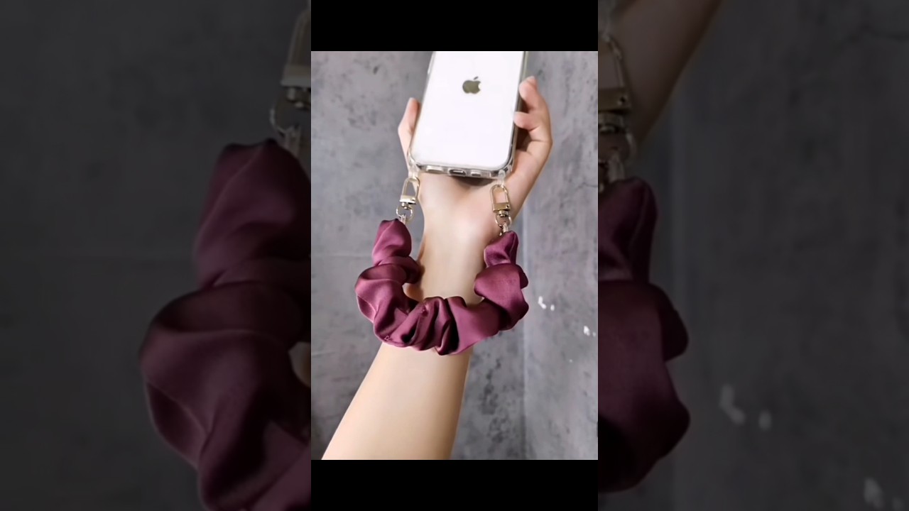 | Dual Domain Elastic Silk Scarf Mobile Phone Lanyard | ✨ #PhoneLanyard #ElasticScarf
