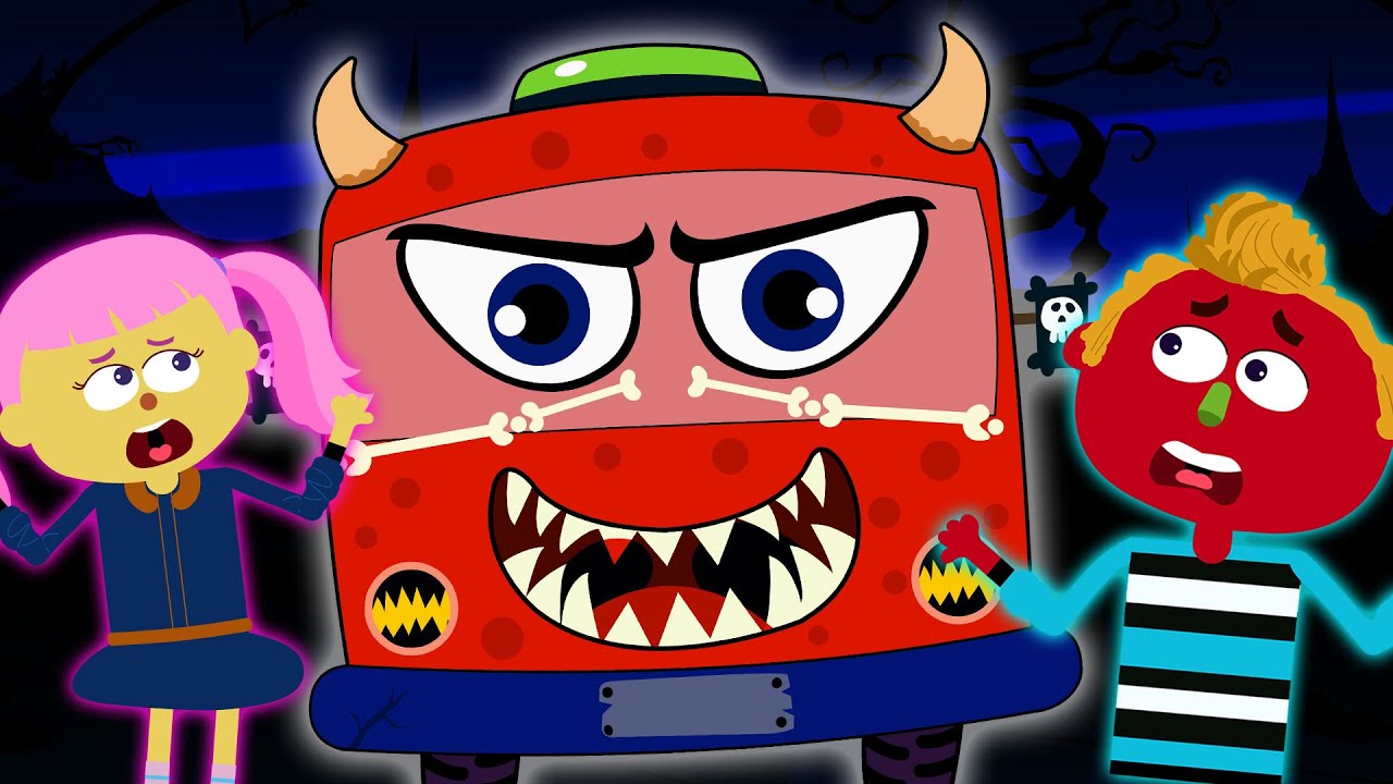 Bus Ke Pahiye Ghoome Gol Gol | Bhootiya Bus | Hindi Nursery Rhymes | Tum Tum Kids TV