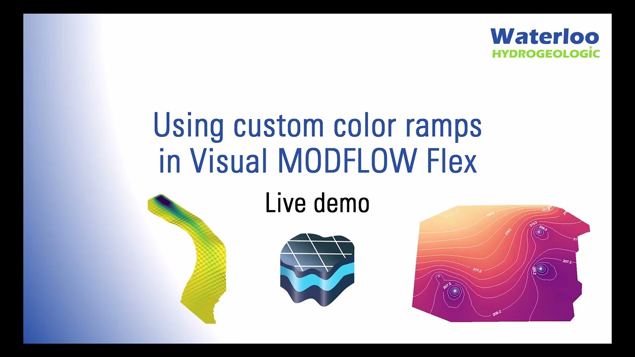 Waterloo Hydrogeologic - Custom color ramps in Visual MODFLOX Flex