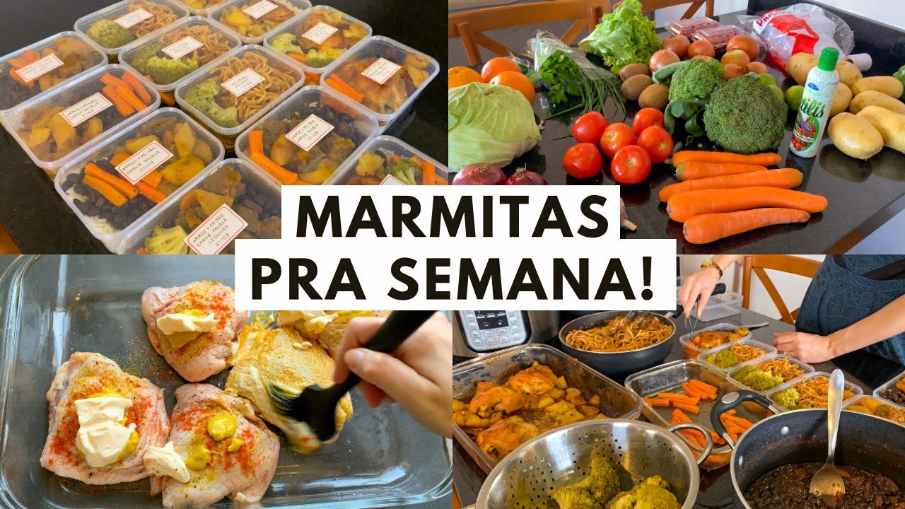 MARMITAS SAUDÁVEIS PRA SEMANA ✨ Tempero caseiro, dicas de armazenamento & mais