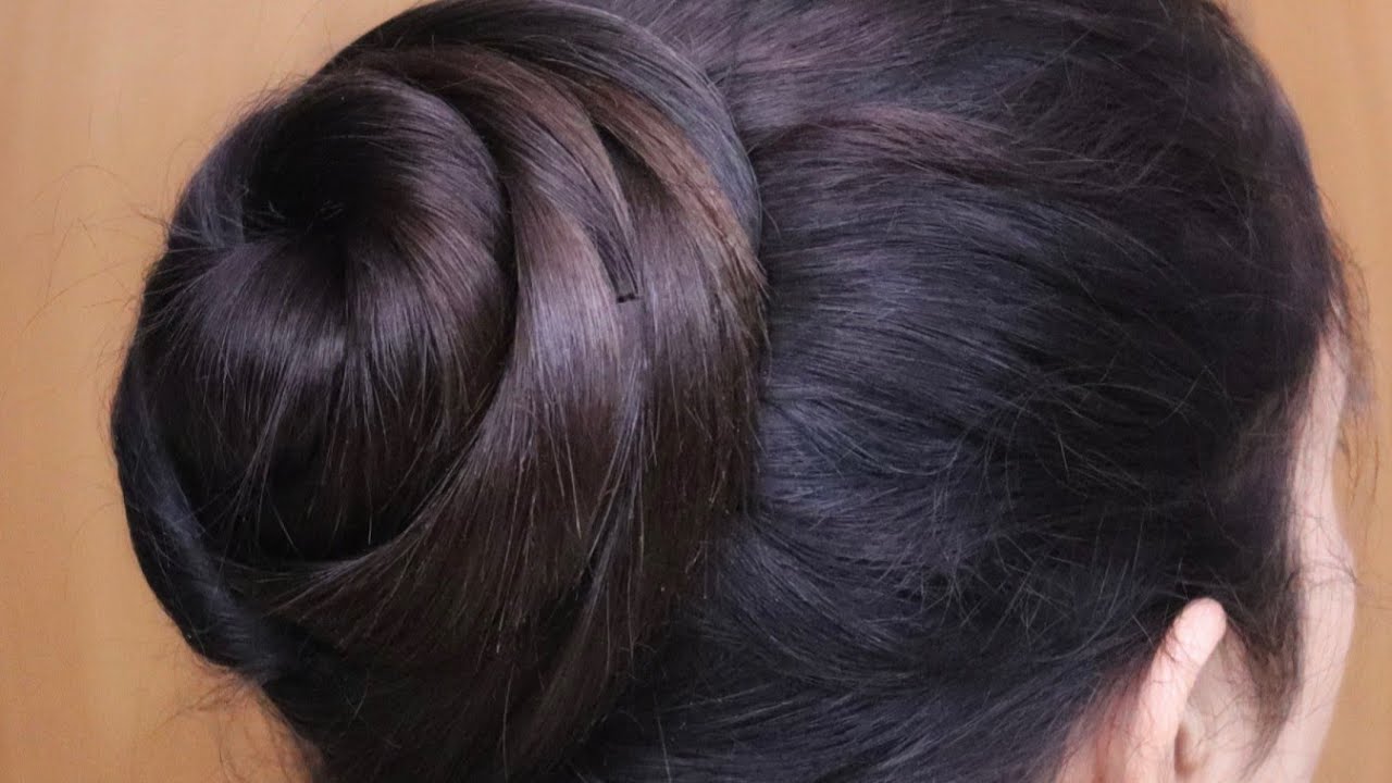 Gorgeous! Daily Bun Hairstyle By Self | Perfect Juda Hairstyle Using Only Rubber band | Hairstyle