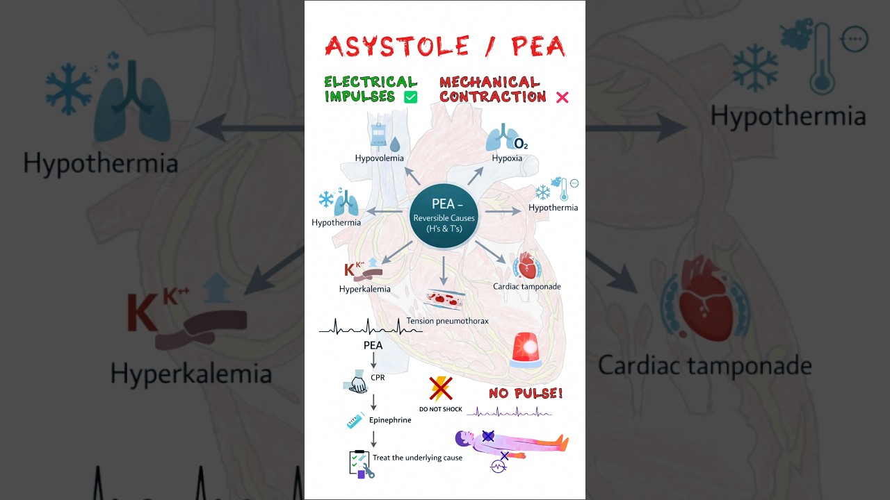 ASYSTOLE / PULSELESS ELECTRICAL  ACTIVITY (PEA) 